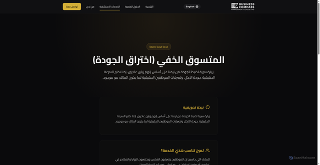 Security scan screenshot of https://business-compass.org/mystery-shopper