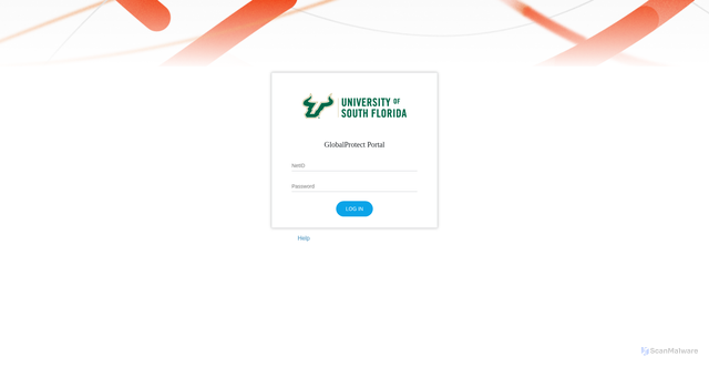 Security scan screenshot of https://vpn.usf.edu