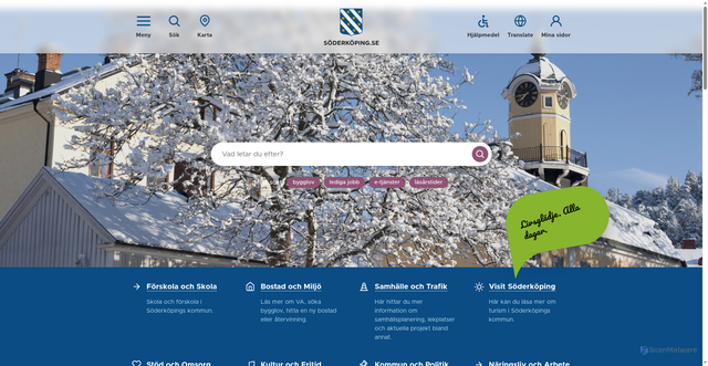 Security scan screenshot of https://www.soderkoping.se//