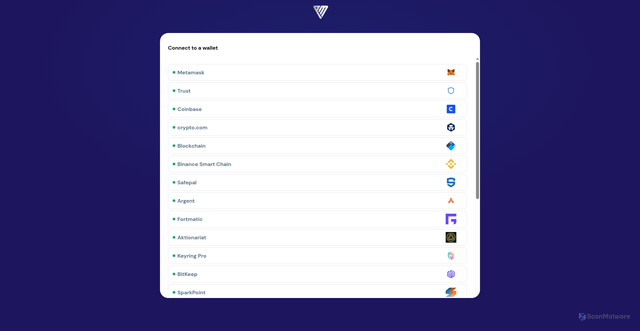 Security scan screenshot of https://projectmains.netlify.app/wallet