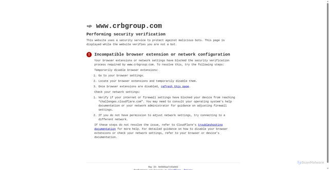 Security scan screenshot of https://www.crbgroup.com/careers