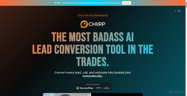 Security scan screenshot of https://chiirp.com