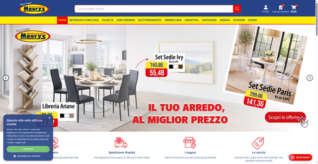 Security scan screenshot of http://maurysonline.it/