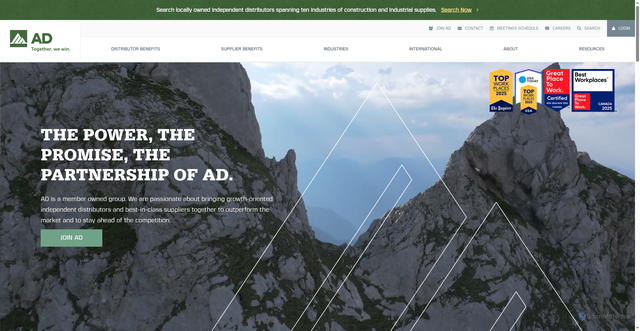 Security scan screenshot of https://adhq.com