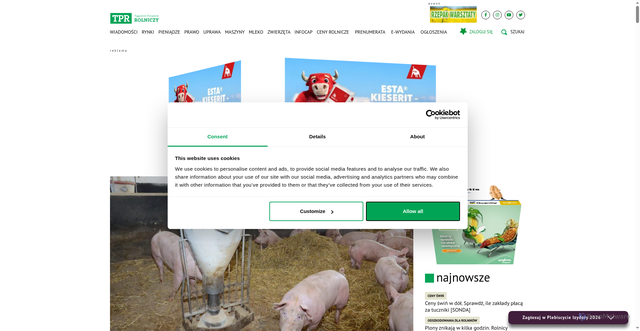 Security scan screenshot of https://tygodnik-rolniczy.pl