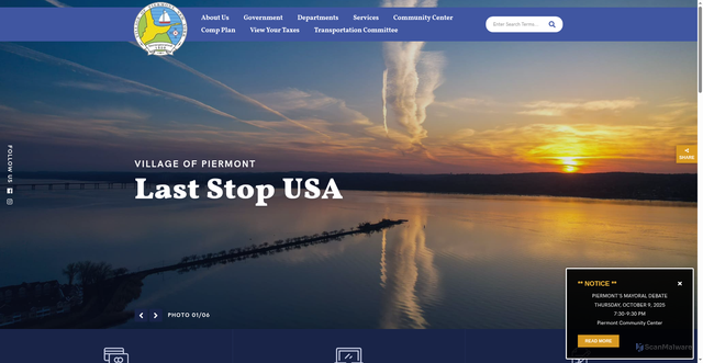 Security scan screenshot of https://piermont-ny.gov/