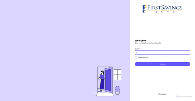 Security scan screenshot of https://fsbbank.sharefile.com