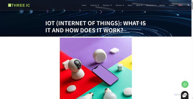 Security scan screenshot of https://www.threeic.com/resources/campus-network-solution/iot/