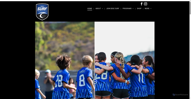 Security scan screenshot of https://www.sdscsurf.com/