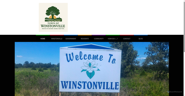 Security scan screenshot of https://winstonville.gov/