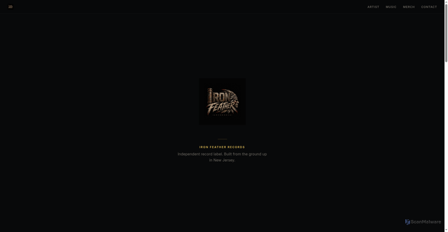 Security scan screenshot of https://iron-feather-records.pages.dev/