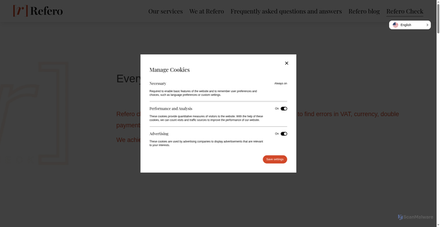 Security scan screenshot of https://referocheck.se