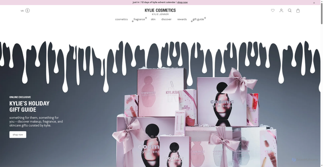 Security scan screenshot of https://kyliecosmetics.com/