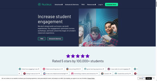 Security scan screenshot of https://nucleuscourses.com