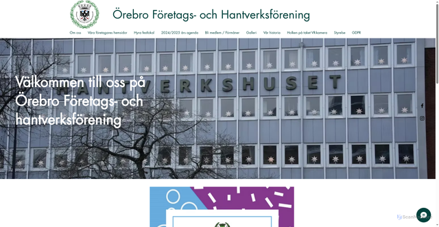 Security scan screenshot of https://hantverksforeningen.nu