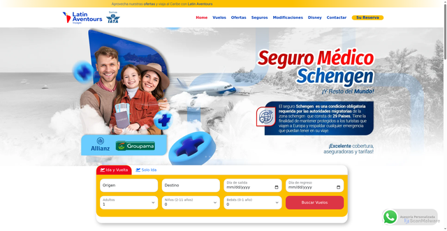 Security scan screenshot of https://latinaventours.com