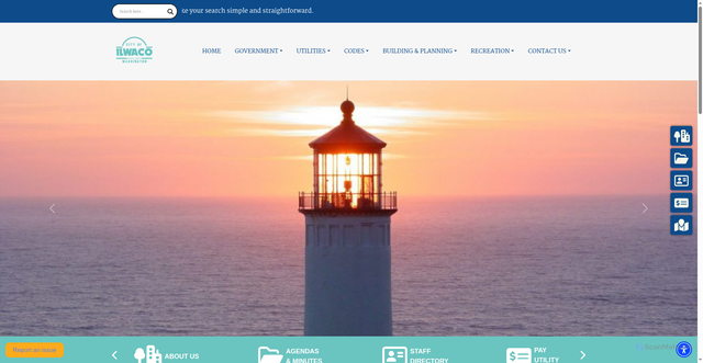 Security scan screenshot of https://ilwaco-wa.gov/