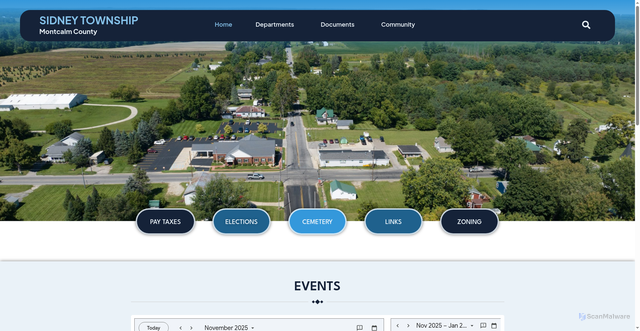 Security scan screenshot of https://sidneymi.gov/
