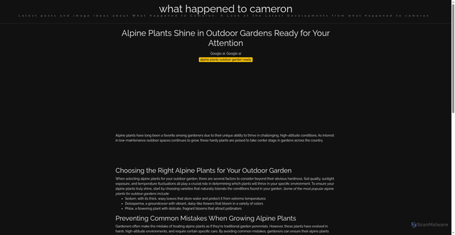Security scan screenshot of https://lensacerdascorner-dpuv9krdmclz.edgeone.app/alpine-plants-outdoor-garden-ready.html