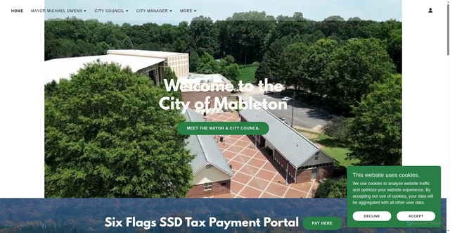 Security scan screenshot of https://mableton.gov/