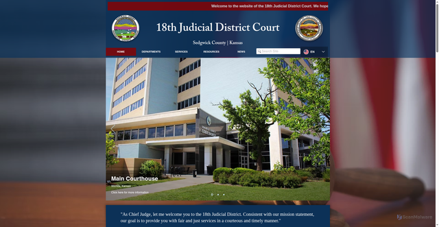 Security scan screenshot of https://www.dc18.org/