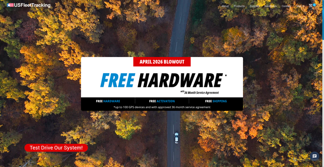 Security scan screenshot of https://usfleettracking.com