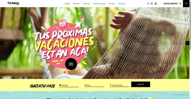 Security scan screenshot of https://fortalezatravel.tur.ar/