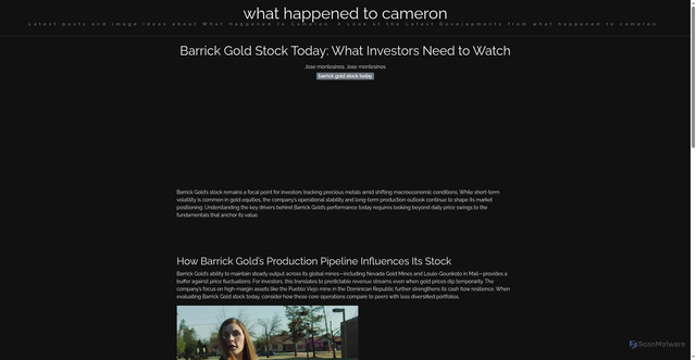 Security scan screenshot of https://lensacerdascorner-dpuv9krdmclz.edgeone.app/barrick-gold-stock-today.html