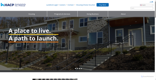 Security scan screenshot of https://hacp.org/