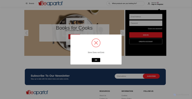 Security scan screenshot of https://ribon-apps.mybigcommerce.com