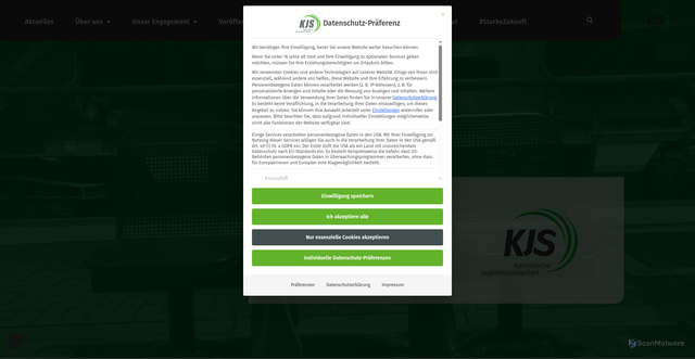 Security scan screenshot of https://www.bagkjs.de/