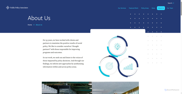 Security scan screenshot of https://publicpolicy.com/about-us/