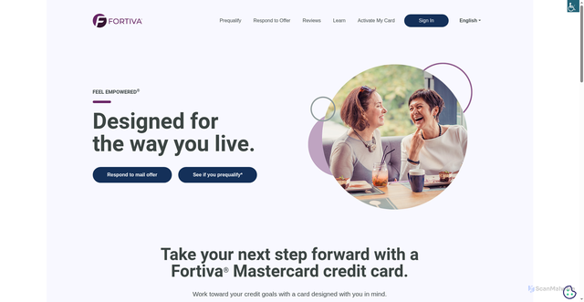 Security scan screenshot of https://myfortiva.com