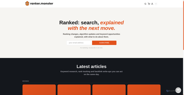 Security scan screenshot of https://ranker.monster/learn/