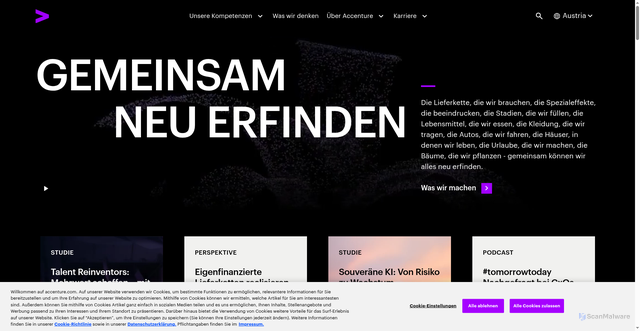 Security scan screenshot of https://arz.at