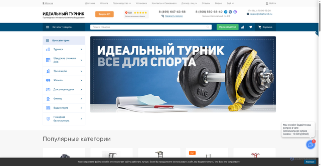 Security scan screenshot of https://idealturnik.ru