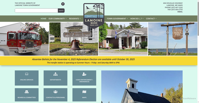 Security scan screenshot of https://lamoine-me.gov/