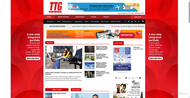 Security scan screenshot of https://ttgasia.2017.ttgasia.com