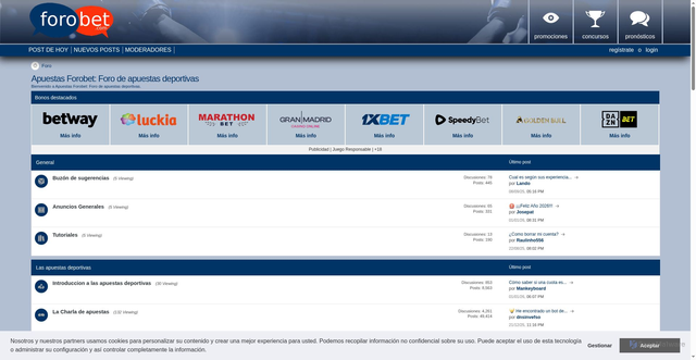 Security scan screenshot of https://foroapuestas.forobet.com