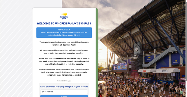 Security scan screenshot of https://fanpass.usopen.org/