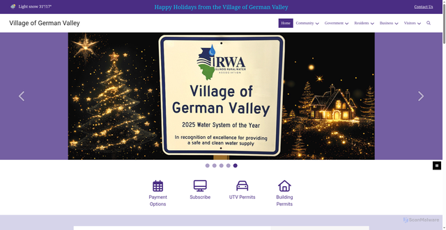 Security scan screenshot of https://germanvalleyil.gov/