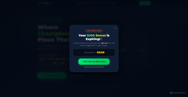 Security scan screenshot of https://draftskings.us/