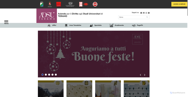 Security scan screenshot of https://www.adsuteramo.it/