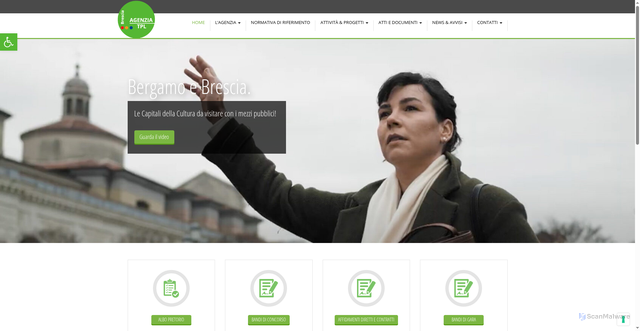 Security scan screenshot of https://agenziatplbrescia.eu/
