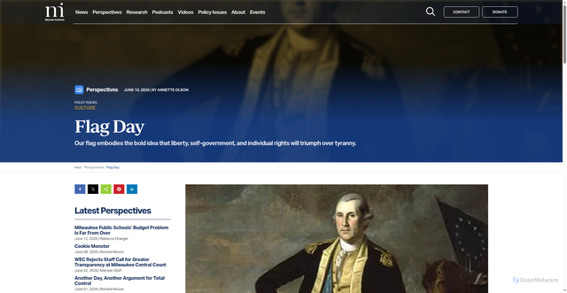 Security scan screenshot of https://www.maciverinstitute.com/perspectives/flag-day