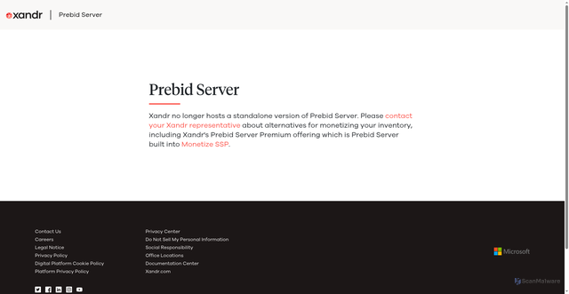Security scan screenshot of https://prebid.adnxs.com/