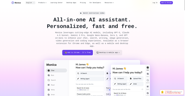 Security scan screenshot of https://monica.im