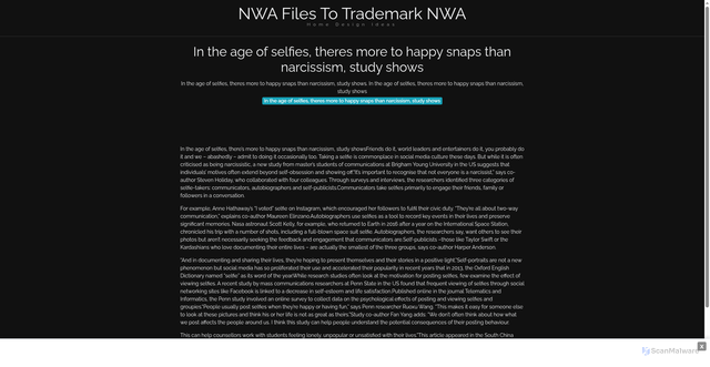 Security scan screenshot of https://adkstaghugo-686rfvbmiq.edgeone.app/18398-in-the-age-of-selfies-theres-more-to-happy-snaps-than-narcissism-study-shows.html