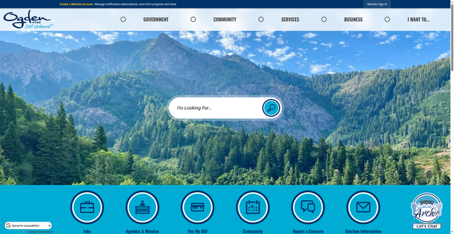 Security scan screenshot of https://ogdencity.gov/