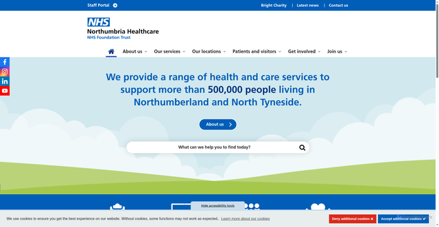 Security scan screenshot of https://www.northumbria.nhs.uk/